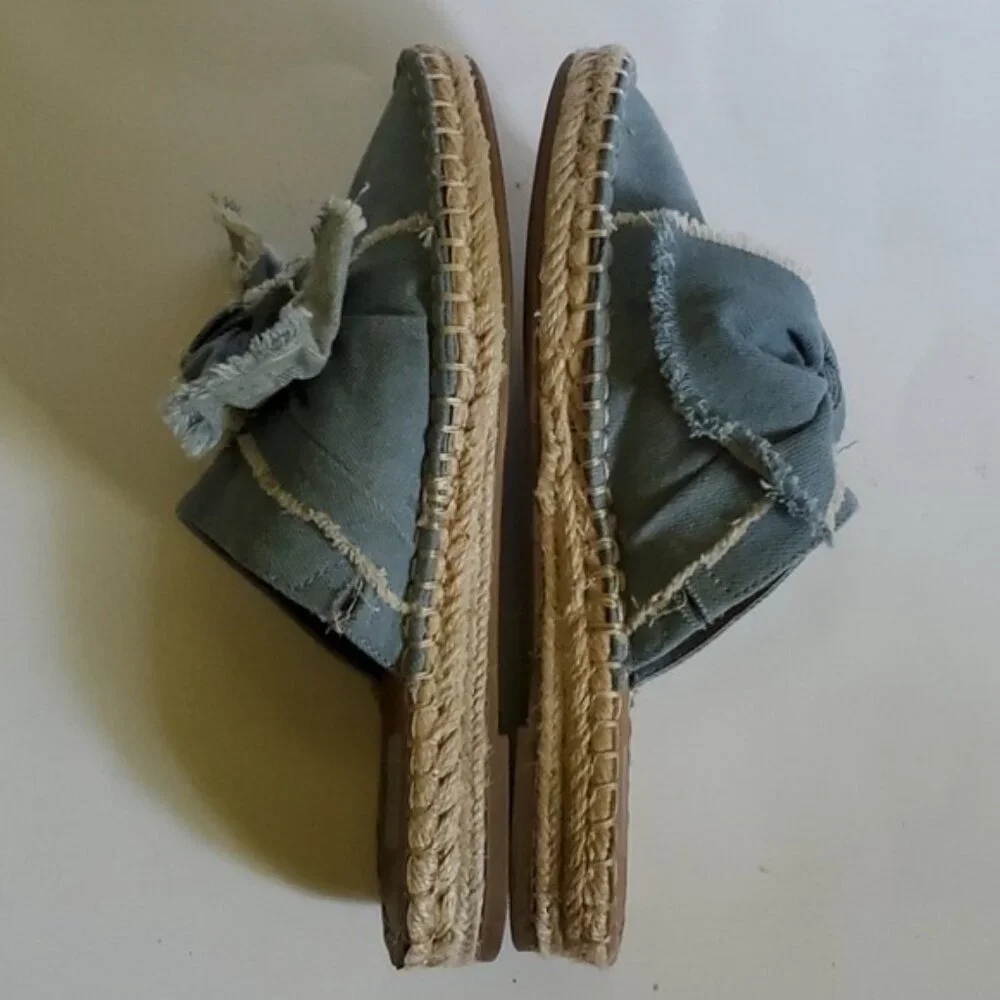 DV by Dolce Vita Espadrilles Sandals Blue Denim SHOES Women's WOMAN'S Size 6